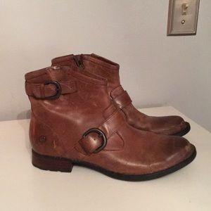 born leather upper booties